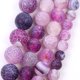 thumbnail image 4 of Juego de cuentas de ágata mate de 8 mm, cuentas de piedra natural, cuentas de ágata esmerilada, piedra semipreciosa, piedras preciosas con agujero para roscar, joyería con cuentas, púrpura, 4 of 5