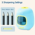 thumbnail image 6 of Deli Electric Pencil Sharpener,Suitable for No.2 Pencils Colored Pencils, USB & Battery Operated, Blue, 6 of 7