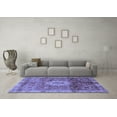 thumbnail image 3 of Ahgly Company Machine Washable Indoor Rectangle Oriental Blue Modern Area Rugs, 2' x 3', 3 of 4