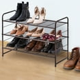 thumbnail image 1 of Shoe Rack, Bextsrack 3-Tier Metal Shoe Organizer for Closet, Entryway Small Space Home Decor, Bronze, 1 of 7