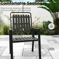 thumbnail image 5 of CHINNLUU 350LBS Outdoor Patio Chairs Set of 2, Patio Dining Chairs with Metal Frame, Heavy-Duty Outdoor Chairs with Armrest for Garden, Poolside, Backyard, Lawn, 5 of 8