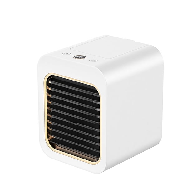 Enfriador de agua, recargable, 100 ml, ventilador de refrigeración, pantalla LCD, aire acondicionado ajustable, blanco, batería Jumpingount HA005233-01B