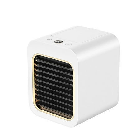 

Water Cooler Rechargeable 100ML Cooling Fan LCD Display Adjustable Air Conditioner White Battery