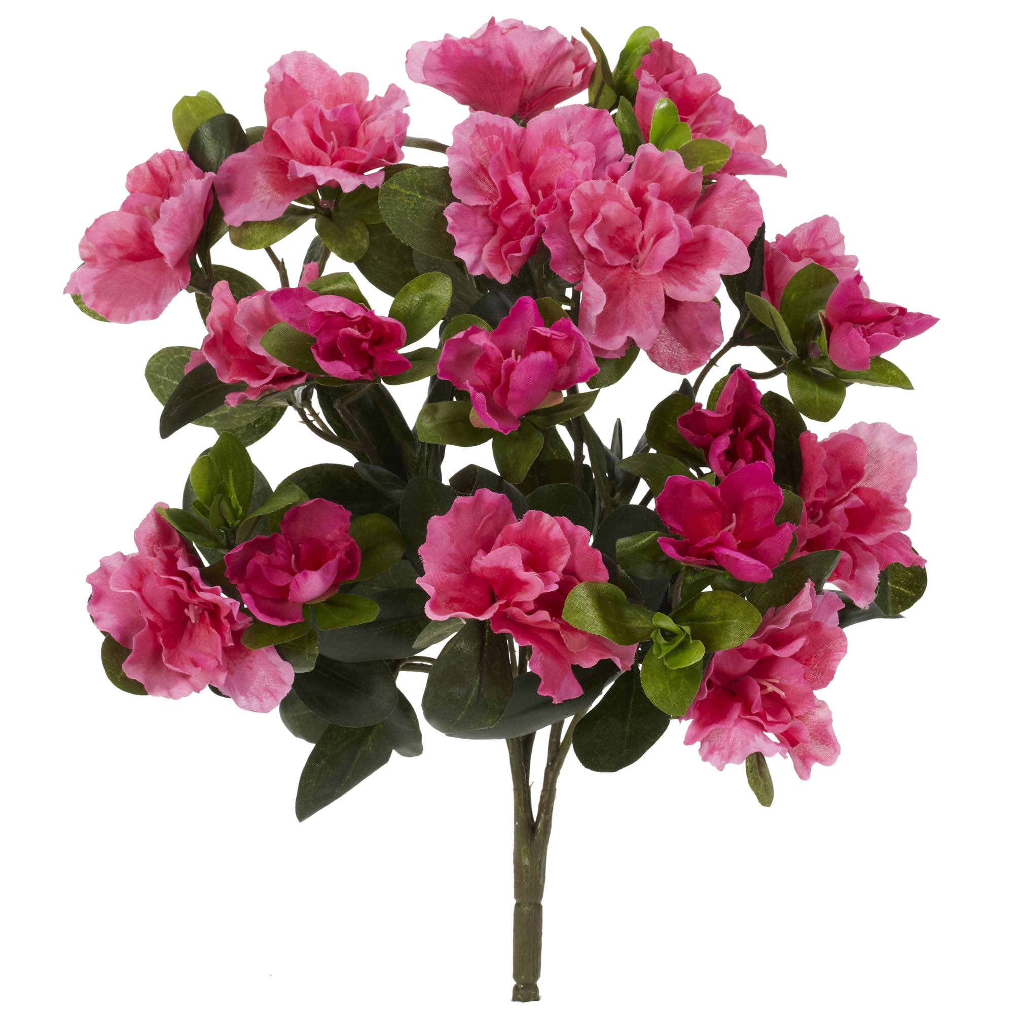 Nearly Natural 13in. Azalea Artificial Plant (Set of 4), Pink