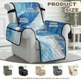 thumbnail image 4 of TSOVTHRID Blue Marble Texture Print Non-Slip Recliner Chair Cover, Comfy Lazy Boy Covers for Recliner with Pocket, Soft Reclining Sofa Slipcovers Furniture Protector with Elastic, 4 of 7