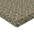 thumbnail image 4 of Ambesonne Floral Fitted Sheet, Romantic English Garden Art, Twin XL Size, Green Brown and Pale Pink, 4 of 5