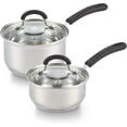 thumbnail image 2 of czyyul Cook N  Saucepan Set Sauce Pot with Lid 1QT and 2QT Stainless Steel  Stay Cool Handle  Silver, 2 of 7