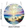 thumbnail image 3 of 2-in-1 Acrylic Puzzle & Hanging Decor Stained Glass Style Suncatcher, Hanging Acrylic Window Decor Puzzle Acrylic Suncatcher Puzzle 7.87*7.87 Inch, 3 of 7