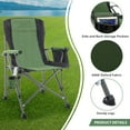 thumbnail image 3 of Andeworld Floding Camping Chair Oversized Heavy Duty Outdoor Patio Chair with Cup Holder and Storage Bag for Fishing,Camping(Green), 3 of 8