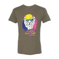 thumbnail image 2 of Funny Lion Tiger King Hey All You Cool Cats and Kittens | Mens Animal Lover Premium Tri Blend T-Shirt, Military Green, Large, 2 of 3