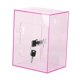 thumbnail image 2 of Caja de ahorro de dinero de acrílico, caja de dinero con cerradura, escritorio, manualidades, multiusos, transparente, ahorro rosa, 2 of 9