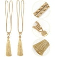 thumbnail image 6 of Luxtrada Curtain Tiebacks Tassel Tie-Backs, Rope Curtain tie Backs Handmade Curtain Holdbacks Made from Polyester (2 Pair ,Yellow), 6 of 9