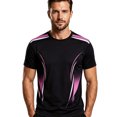 thumbnail image 4 of FINALGANG Mens Crew Neck Short Sleeve Gradient Print Athletic TShirt For Gym Training Outdoor Running Daily Sports Activities Black2 XL, 4 of 4