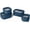Navy, variant on Caraway Mini Food Storage 9pc Set - Glass Storage Containers for Food - Ceramic-Coated Glass - Air Release Technology - Compact & Stackable Design - Cream