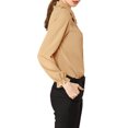 thumbnail image 4 of INSPIRE CHIC Junior's Sweet Ruffle Peter Pan Collar Button Up Shirt, 4 of 5