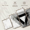 thumbnail image 6 of Elephant Stock Black White Grey Abstract Wall Art - Horizontal Multi Panel Canvas - Living Room Wall Decor - Abstract Multi Panel - Black And Gray Decor - 55" x 24", 6 of 8