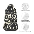 thumbnail image 4 of Wukai Abstract Cat Faces Pattern Full Set Car Seat Covers with Soft Padding Universal Auto Front Seats Protector and Cushion Mat, 4 of 5