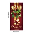 thumbnail image 3 of Christmas Door Cover Decorations, Front Door Banner with Bow for Holiday Party Decor, Outdoor Indoor Merry Christmas Porch Sign, Festive Gift Box Design Home Yard Wall Hanging Decoration, 3 of 6