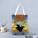 thumbnail image 2 of Johnny Bravo Bolso de tela con estampado de lienzo para mujer, bolsa de compras reutilizable y estética, con cremallera interior, regalo para mujer,40*40cm., 2 of 6