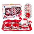thumbnail image 2 of Tin Teapot Toy Set for Tea Party Children Kitchen Pretend Playset, 2 of 7