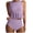 Purple, variant on Staron Women's Swimsuit Set Bikini with Removable Padded Bra High Waist Bottom Tankini Top and Triangle Panties Vacation Beach Swimwear, Brown XL