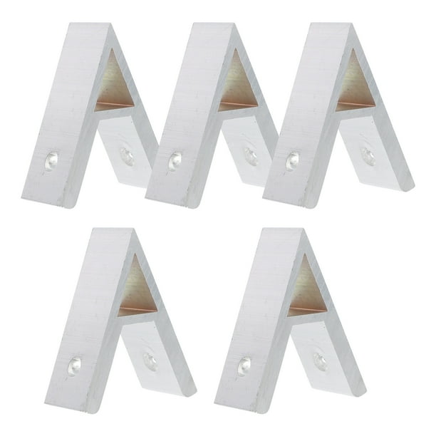 5 piezas de soportes de esquina de aluminio, conectores de esquina de perfil de aluminio, soportes de esquina