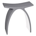 thumbnail image 1 of Ancona Banc de Douche en Pierre Acrylique Pure 17” en Gris Mat, 1 of 4