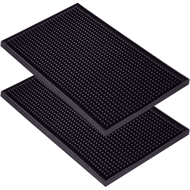 Tapete Para Bar Grande 45 X 30cm Barra Escurridor 2PZ Negro
