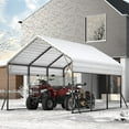thumbnail image 4 of Riedhoff Metal Carport Shed 13' x 16' x 11' , Steel Heavy Duty Carport, 500 Lbs, Gray, 4 of 7