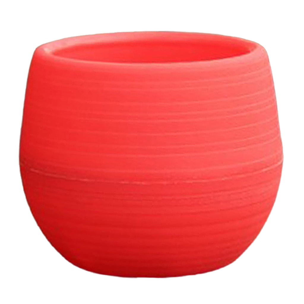 Small Pots Colorful Flower Pots Indoor Removable Saucer Pot with Drainage Hole for Cactus