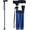 Blue, variant on Folding Cane - Foldable Walking Cane with Adjustable Height - Collapsible and Lightweight - Soft Ergonomic Handle for Comfortable Grip - Portable Walking Stick for Mobility Aid