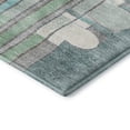 thumbnail image 3 of Addison Rugs Mayfield Premium Machine Washable Transitional Geometric Teal Rectangle Rug, 10' x 14', 3 of 6