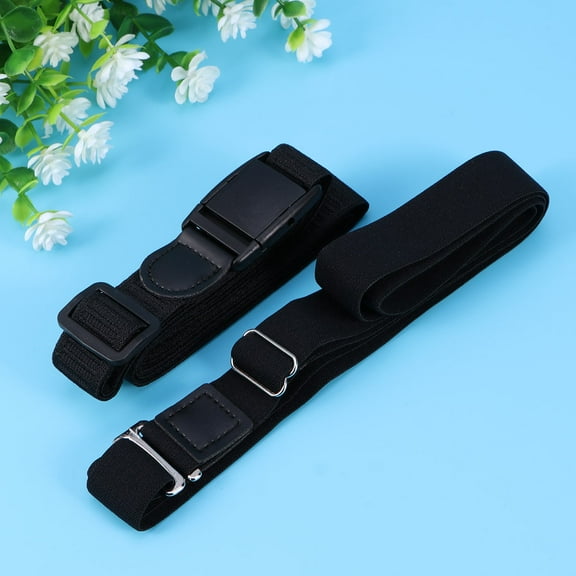 NICEXMAS Shirt Tuck Band 2Pcs Shirt Stay Belt for Men Non Slip Anti Wrinkle Hold Shirt Stay
