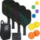 thumbnail image 1 of Set de palas JonCaye para pickleball con 4 raquetas y pelota de fibra de vidrio, 1 of 8