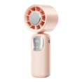 thumbnail image 3 of Fan Handheld Portable Handheld Turbo Fan Mini Handheld Fan Portable Fan for Travel Small Fan Handheld Fan Mini Digital Hanging Neck Handheld Turbine High Speed Folding Ice Fan Portable Fans, 3 of 8