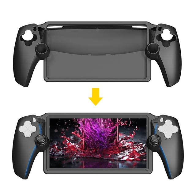 Funda Protectora Silicona A Prueba Golpes Y Anticaída para PS Portal (negro)