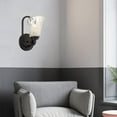 thumbnail image 2 of Vanity Art 1 Light Dimmable Black Armed Sconce Lighting | Modern Fixtures Accent Wall Lights for Bedroom Entrance Doorway Dining Room Living Room Hallway Bathroom Scones S5001BK-R03, 2 of 5