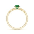 thumbnail image 2 of ANGARA Natural Marquise and Dot Emerald Engagement Ring with Diamonds in 14K Yellow Gold for Women (Size-5mm) | May Birthstone, Birthday, Anniversary, Jewelry Gift for Women | Natural Emerald Ring, 2 of 9