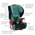 thumbnail image 3 of Britax Grow With You ClickTight Harness-2-Booster Car Seat, 2-in-1 High Back Booster, Green Contour, 3 of 7
