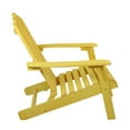 thumbnail image 4 of Northlight 36" Yellow Classic Folding Wooden Adirondack Chair, 4 of 6