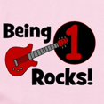 thumbnail image 2 of CafePress - Being 1 Rocks! Guitar Infant Bodysuit - Baby Light Bodysuit, Size Newborn - 24 Months, 2 of 4