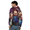 thumbnail image 5 of Saiise Chucky I Mens Zip Up Hoodie Long Sleeve Full-zip Hooded Sweatshirt Pullover With Kangaroo Pocket S-3XL, 5 of 6
