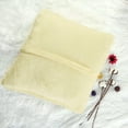 thumbnail image 6 of PiccoCasa Decorative Throw Pillow Cover Faux Fur Cushion Cover, 20"x20" Cream Yellow, 6 of 6