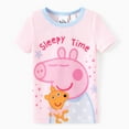 thumbnail image 5 of Peppa Pig Girls Pajamas Snug Fit Graphic Short Sleeve Top and Pants 2 Piece Pjs Sleepwears Set Toddler 5T, 5 of 8