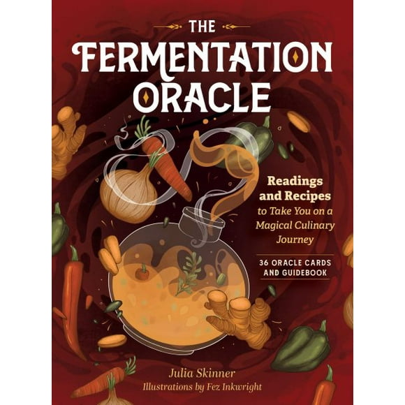 Pre-Owned The Fermentation Oracle: Readings and Recipes to Take You on a Magical Culinary Journey; 36 Oracle Cards and Guidebook, (Hardcover)