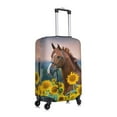 thumbnail image 3 of Uemuo Horse Sunflowers Printed Washable Luggage Cover - Fashion Suitcase Protector Fits 18-32 Inch Luggage -, 3 of 9