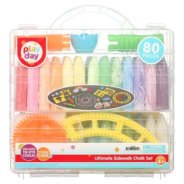 Play Day Ultimate Sidewalk Chalk Set, 80 Pieces