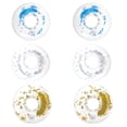 thumbnail image 1 of 6pcs Inflatable Floating Drink Holders PVC Cup Coasters with Sequins Lightweight Pool Beach Party Accessories for Adults Random Color, 1 of 3