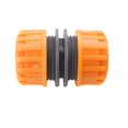 thumbnail image 3 of 8-Pack Garden Hose Quick Connector Set, 1/2 Inch Double Hose Repair Couplings, ABS Plastic, for Irrigation, Car Wash, Yellow & Orange, 3 of 5