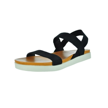 

Sugar Girls Stretch Strap Sandals - black 12 toddler